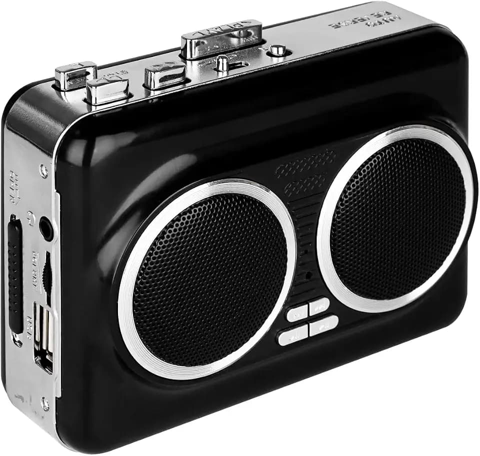 USB Cassette Player & MP3 Converter, Portable Speaker