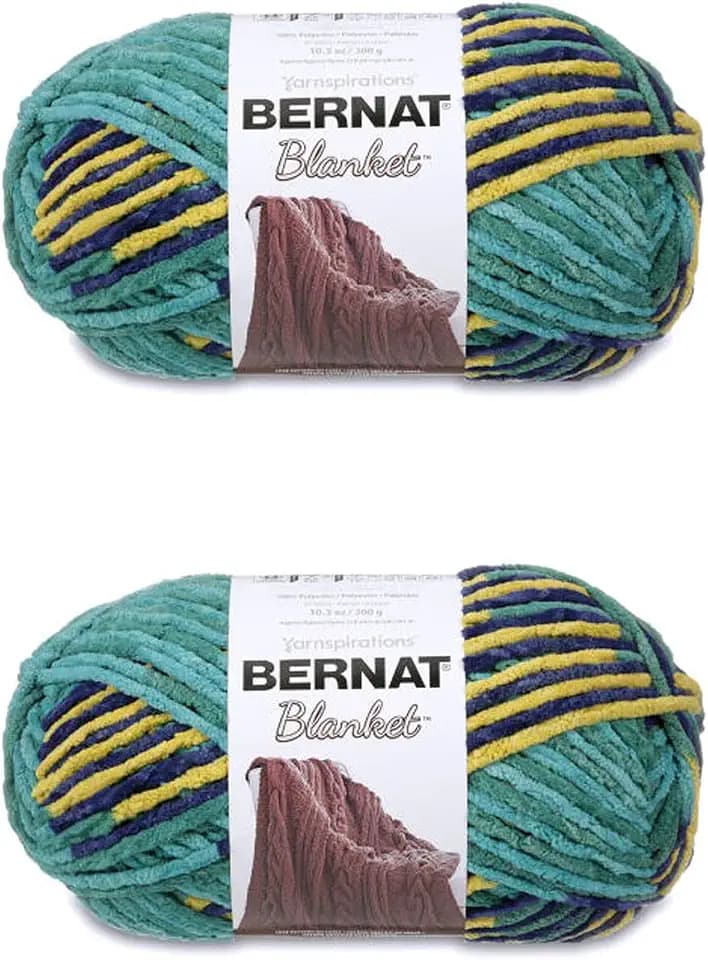 Bernat Blanket Yarn Super Bulky Soft Chenille Yarn Dorset 2-Pack