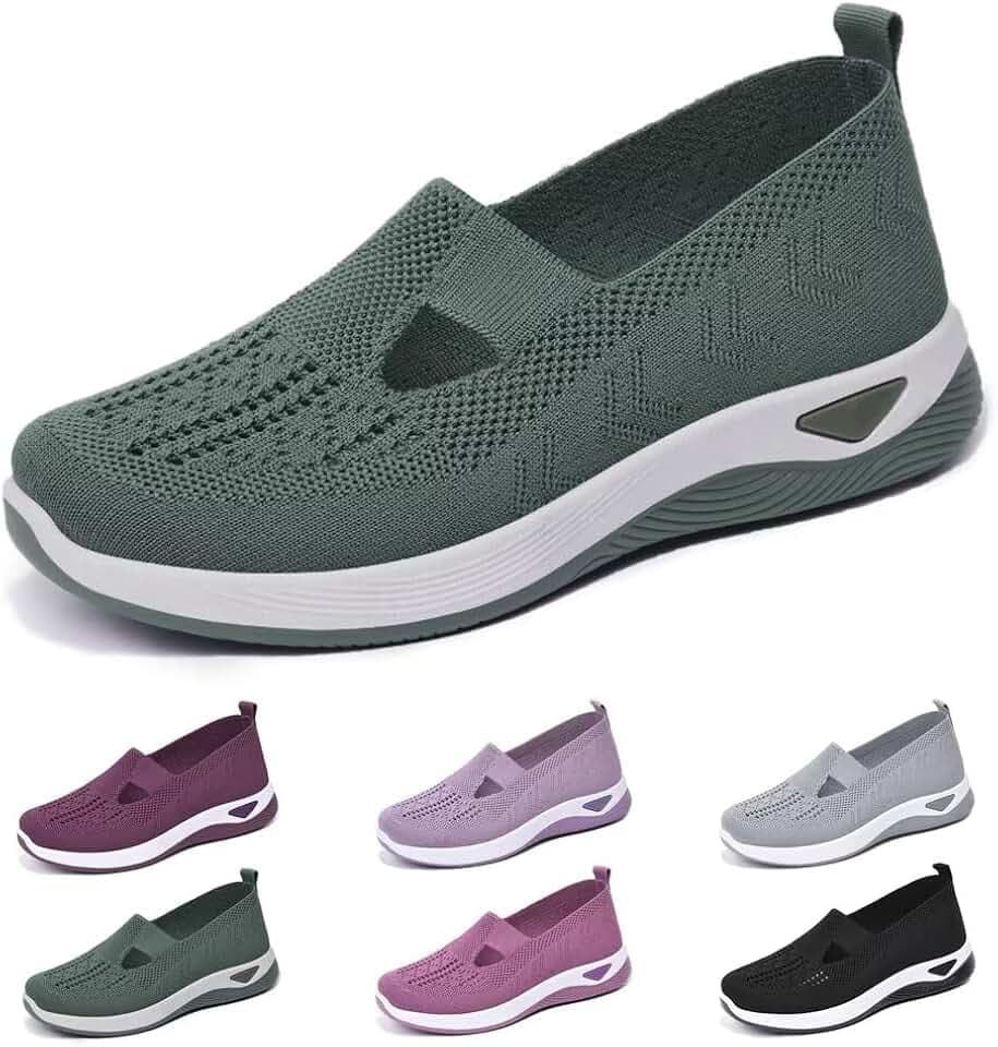 dubuto Women's Orthopedic Walking Shoes for Plantar Fasciitis