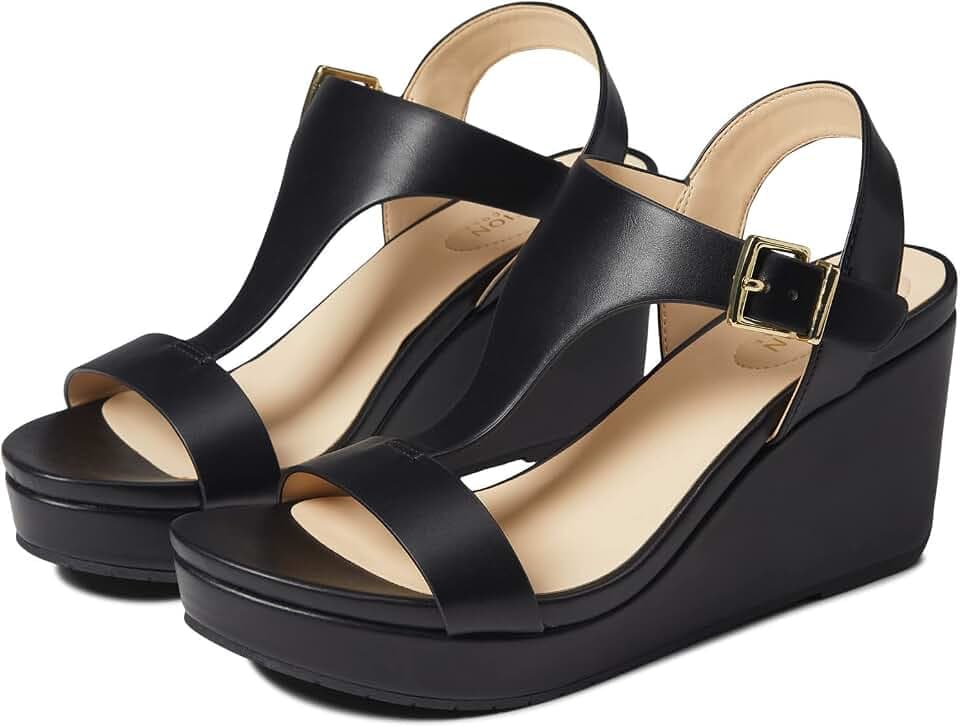 Kenneth Cole REACTION Women's Card T-strap Wedge