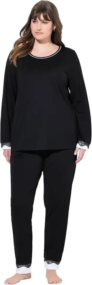 Ulla Popken Damen Pyjama
