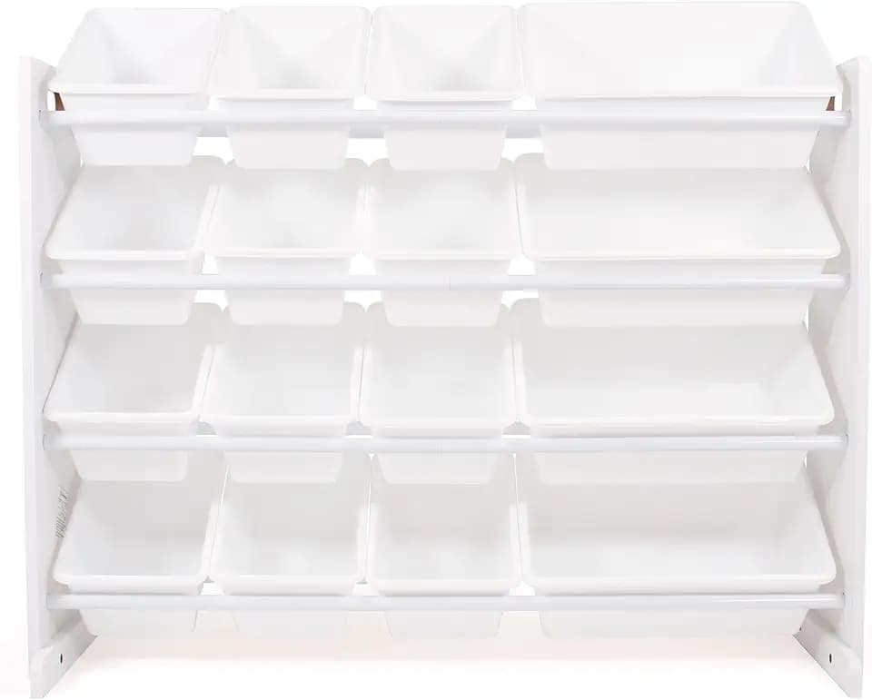 Humble Crew Kids Toy Organizer with 16 Bins, 4 Tier Storage for Playroom