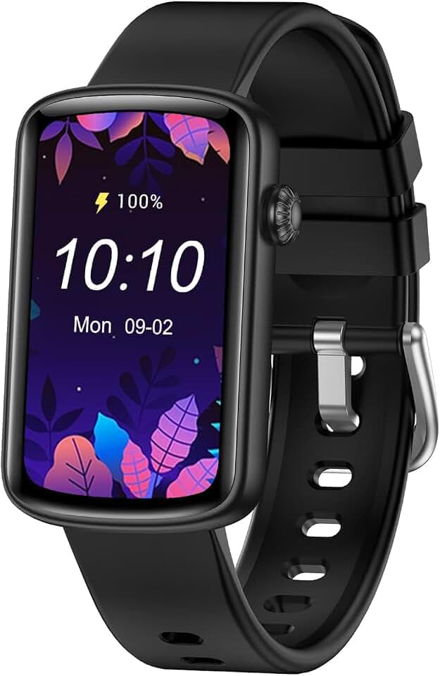 HUAKUA Smartwatch Damen 1.47 Zoll Touchscreen Fitness Tracker Schrittzähler Uhr mit Menstruationszyklus Pulsuhr SpO2 Messung Schlafüberwachung Sportuhr IP68 Wasserdicht für Android iOS Handy