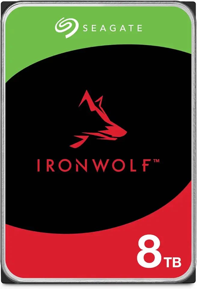 Seagate 8TB IronWolf Internal NAS Hard Drive | SATA 6 Gb/s (ST8000VNZ04)