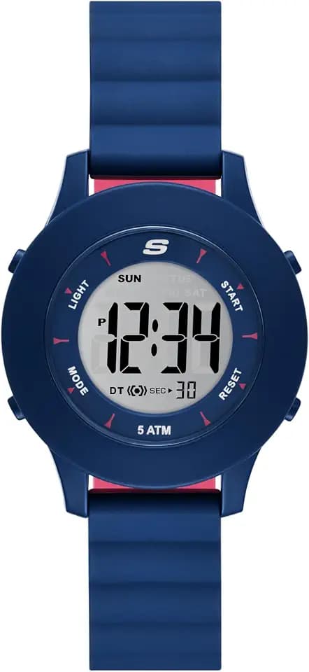 Skechers Rosencrans Silicone Digital Watch for Women