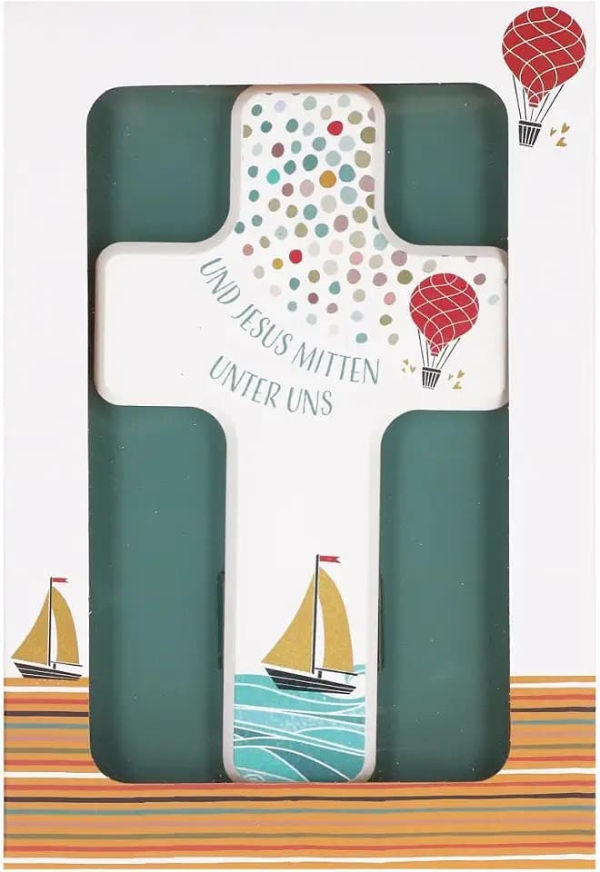 Und Jesus mitten unter uns: Kinderholzkreuz