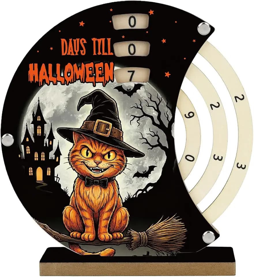 Halloween Countdown Advent Calendar Days Till Halloween Desk Decor