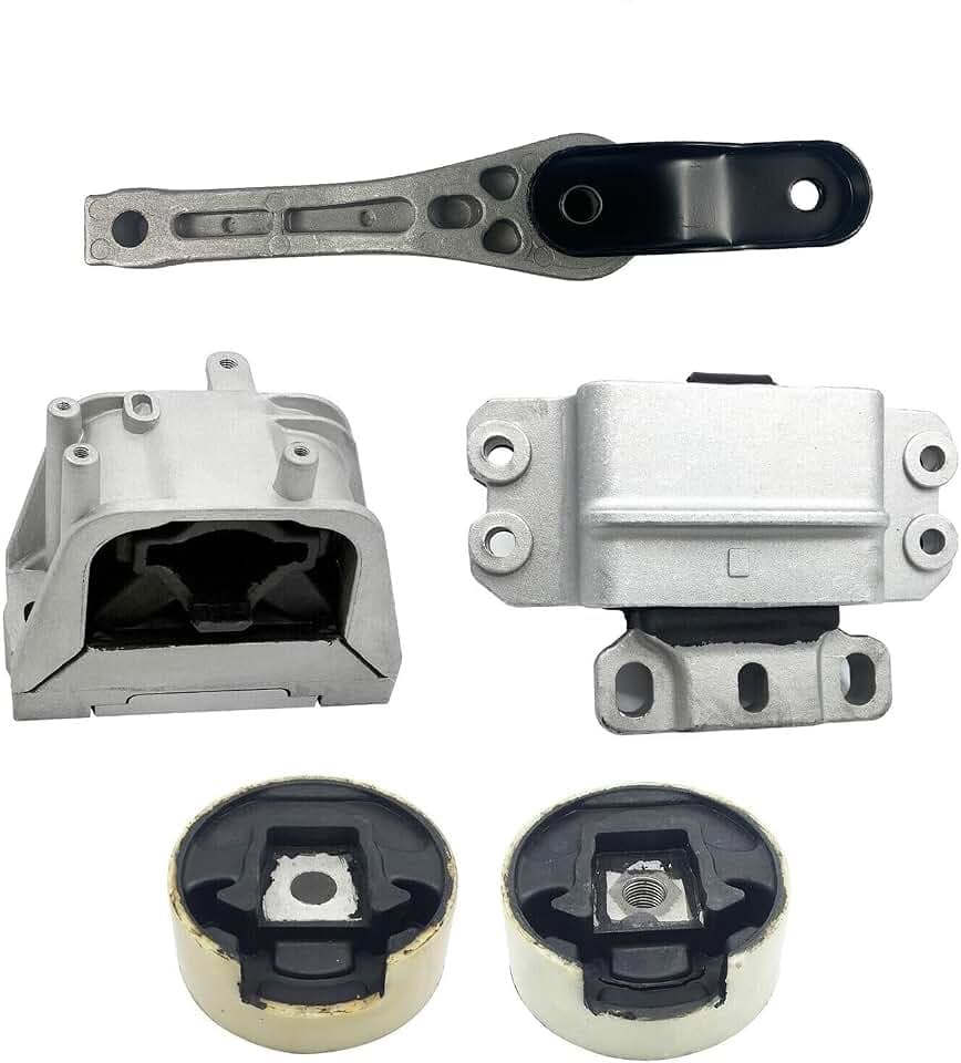 Engine Transmission Motor Mount Kit for Volkswagen 2006-2010 Jetta 2.5L for 12-14 VW Beetle for 10-14 Golf 2.5 Jetta for 06-09 Wolkswagen Rabbit EMT10012 EMT9283 EMT9260 EMT9263 EMT9245