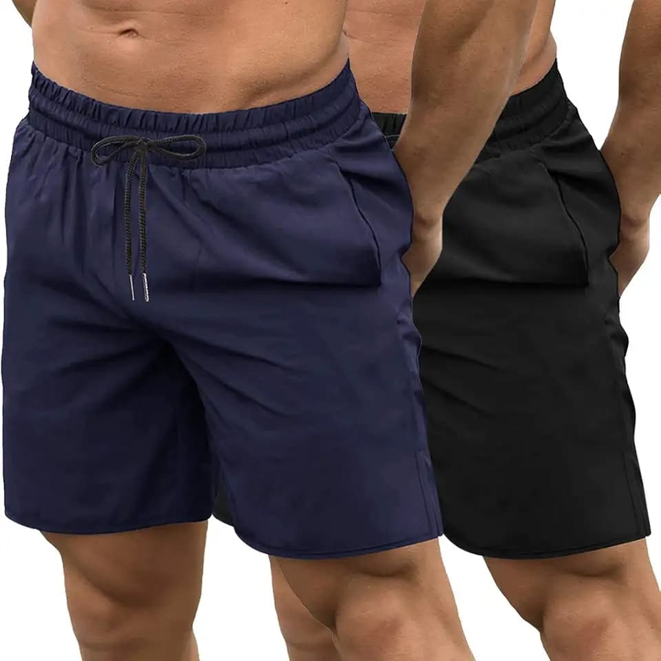 COOFANDY Mens Athletic Shorts 7" Quick Dry Stretch Gym Workout Shorts