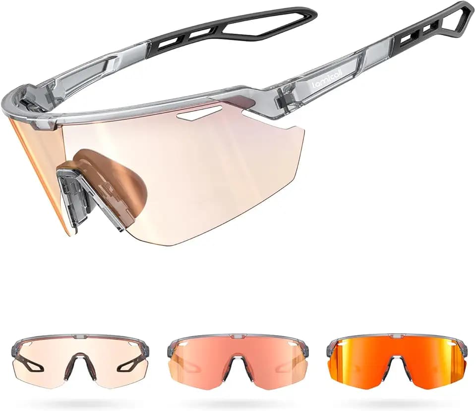 Lamicall Fahrradbrille Herren, Schnelle Brille Damen, Sonnenbrille Fahrrad