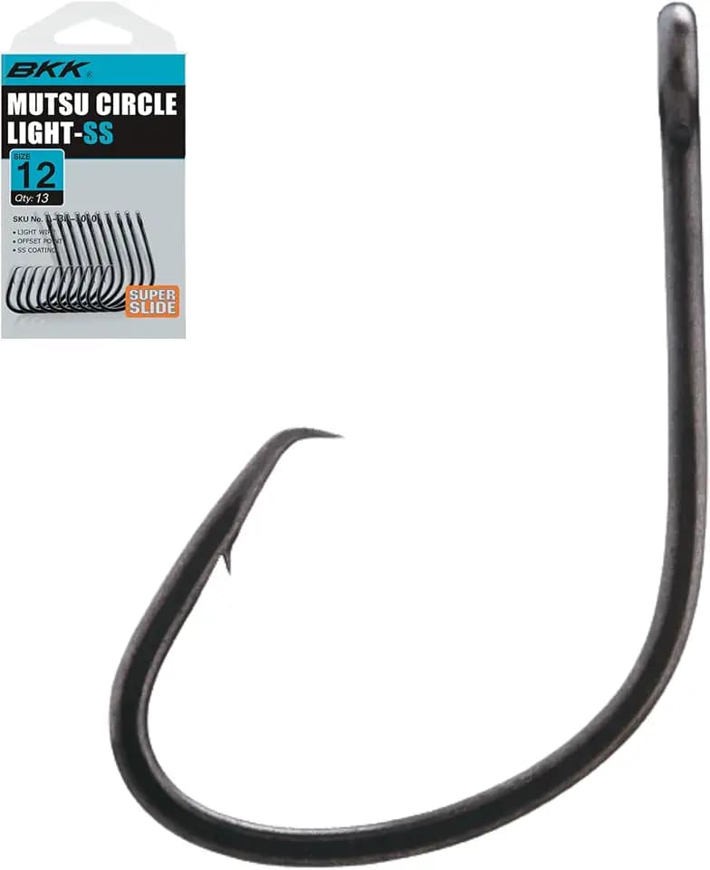 BKK Mutsu Circle Light Hook | Multi Pack | 2X | Super Slide Coating | Needle Point