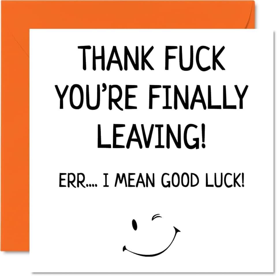 Stuff4 Sorry Your Leaving Good Luck In Your New Job Karte