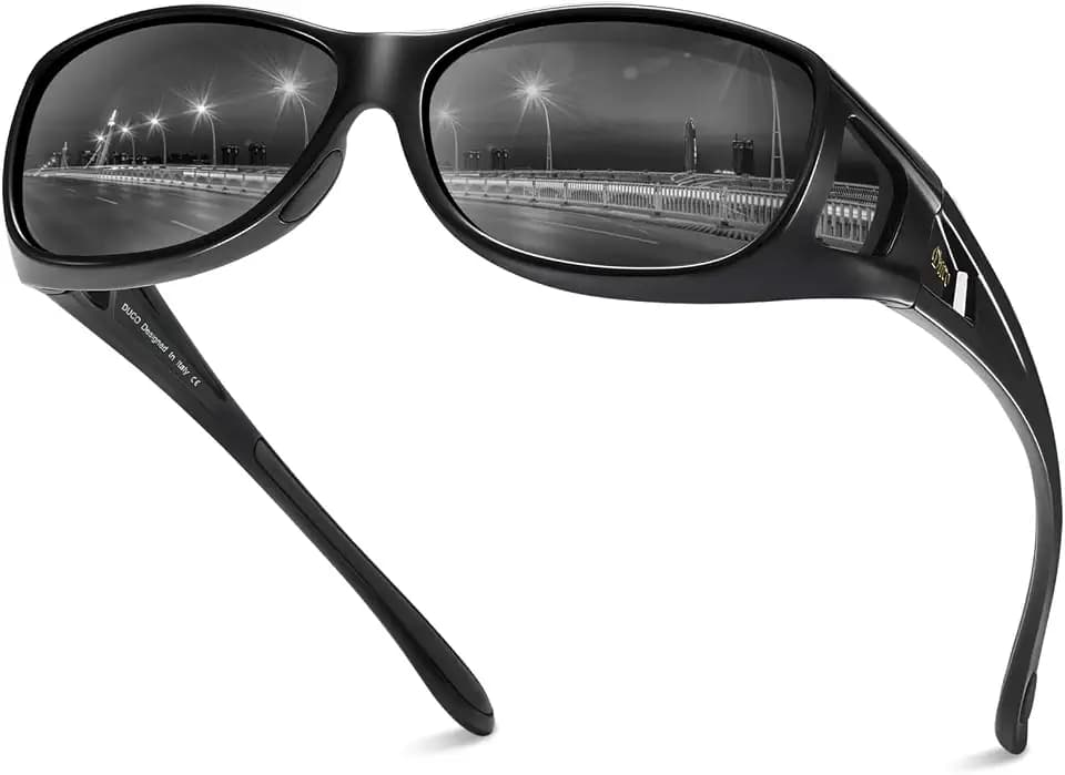 DUCO HD Polarized Sunglasses That Fit Over Glasses for Men Women 8953