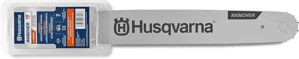 Husqvarna 18 Inch Rancher Chainsaw Bar, 3/8" Pitch .050" Gauge, 68 Drive Links, Chainsaw Accessories