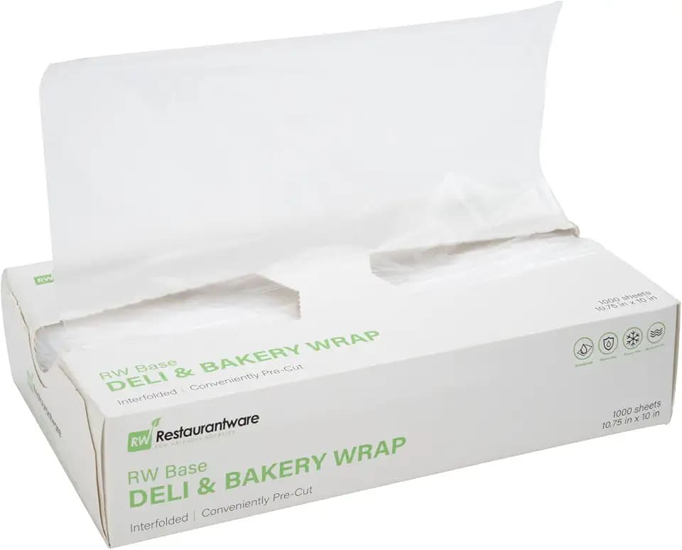 Restaurantware Plastic Food Wraps 1000 Pack of 10.75" x 10" Pre-Cut Clear Sandwich Wraps Disposable Pop-Up Microwavable Freezable Greaseproof Food Covers for Burgers, Snacks, And Take Out