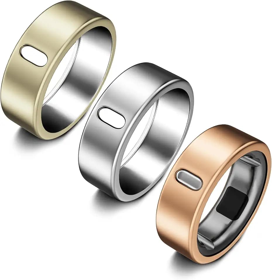 3 Pack Cover Compatible with Oura Ring Gen 4/Oura Ring Gen 3 Horizon/Heritage, Support Charging with Cover on, Anti-Scratch TPU Protector for Men Women (Size 9, Silver+Rose+Champagne)