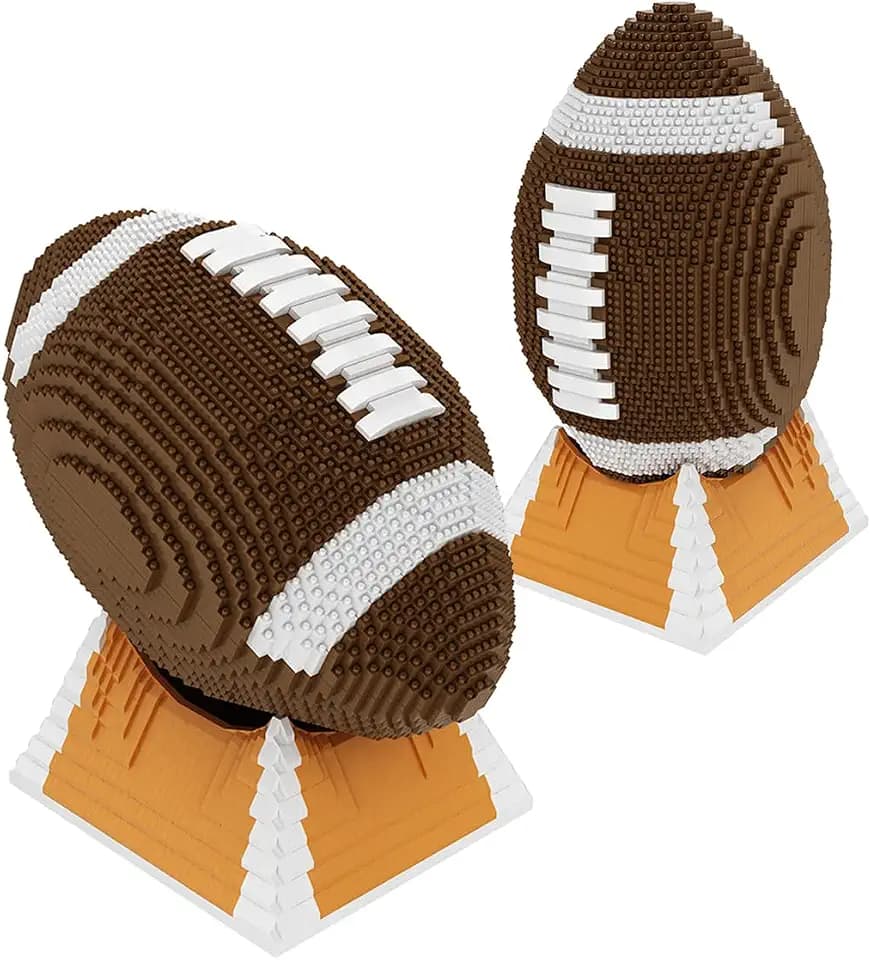 HONLANCH Size 9 Football Micro Building Blocks Set(4752PCS) 1:1 Collect and Display Model,Gift for Adults and Kids