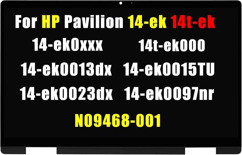 Replacement for HP Pavilion x360 14-ek Touch Screen Assembly