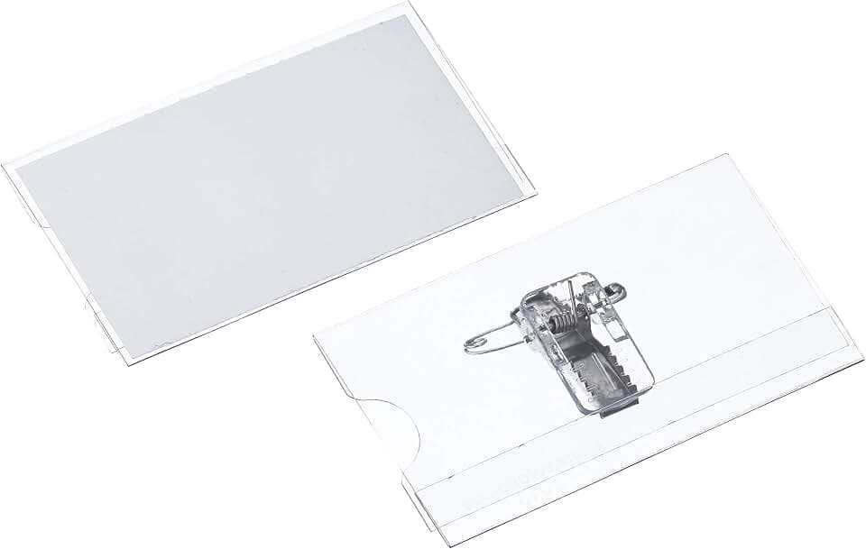 VELOFLEX - Namensschild VELOCARD 75 x 40 mm mit Clip und Nadel