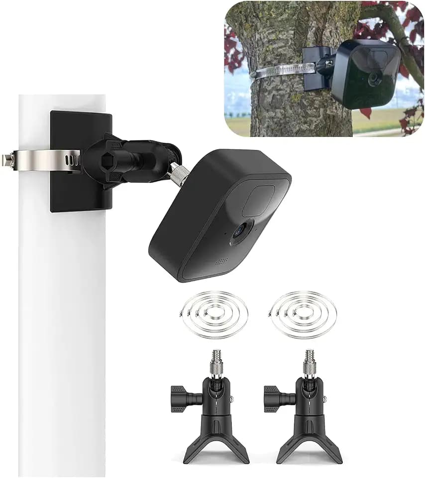 [2 Pack] Blink Outdoor Camera Pole Mount Compatible with Blink Outdoor Camera 4 (4th Gen)/3 (3rd Gen),Outdoor Cameras 2K +,XT2, Mini & Other Cameras