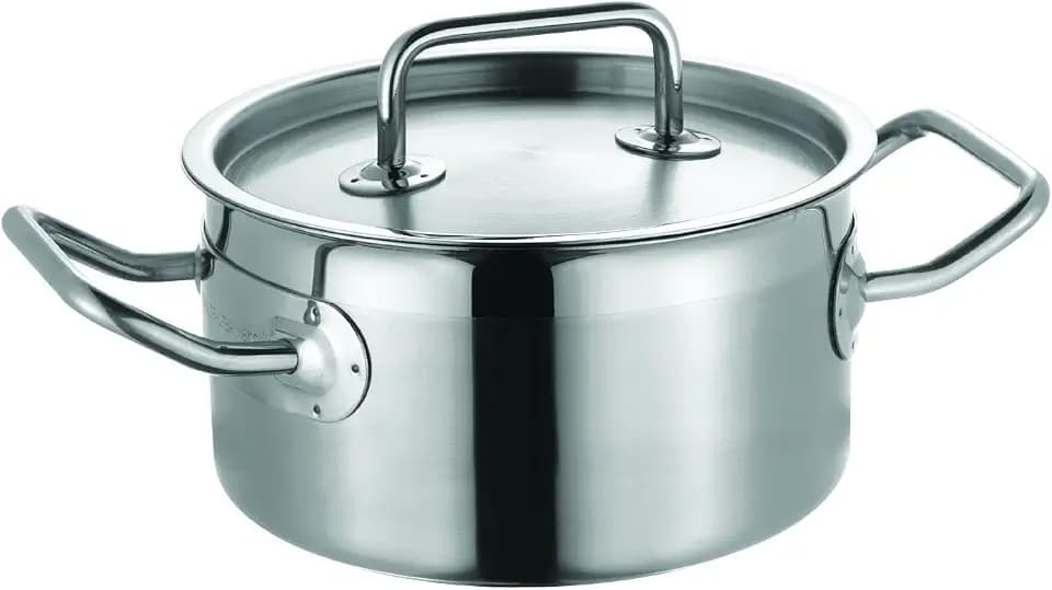 Schulte-Ufer 6404-16 i Bratentopf Profi-Line i, 16 cm, Edelstahl, Silber