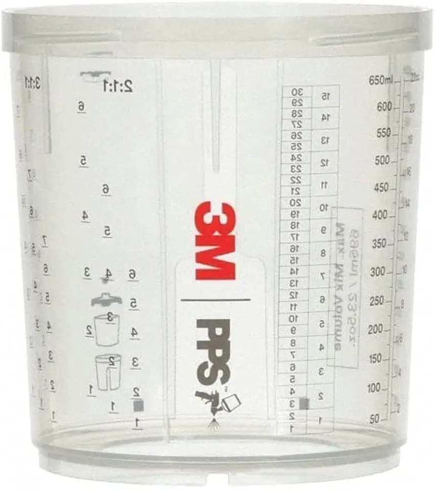 3M PPS 2.0 Spray Gun Cups, 26122, Midi, 13.5 Ounces, Furniture, 2 Pack
