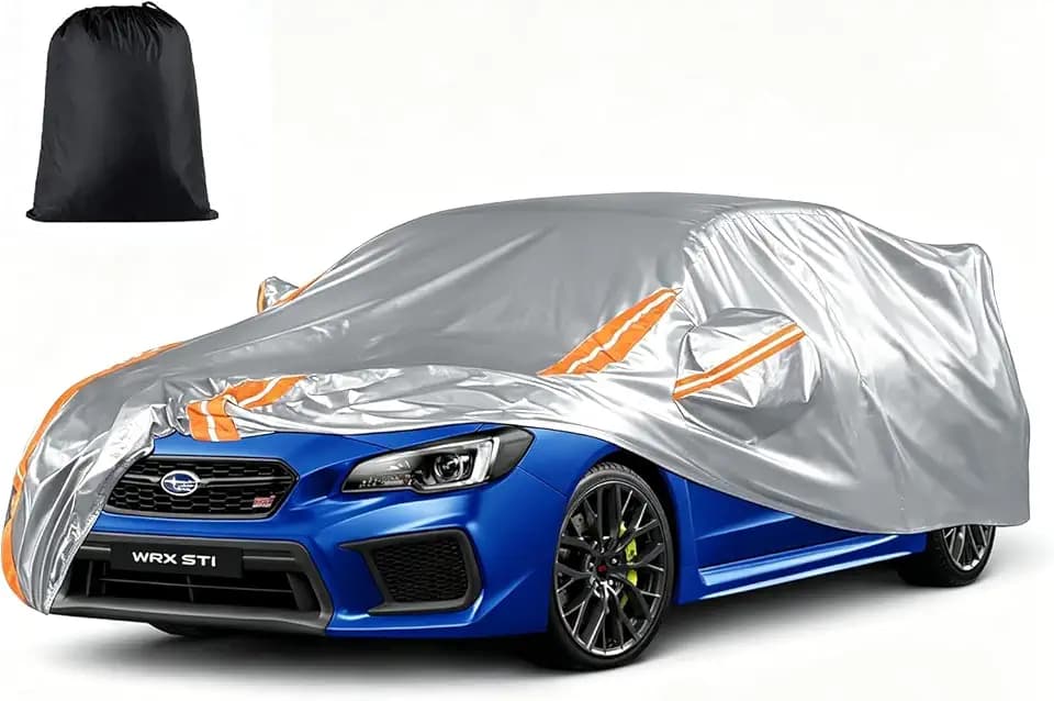 8-Layer Car Cover for Subaru WRX Impreza STI 2007-2025, Waterproof