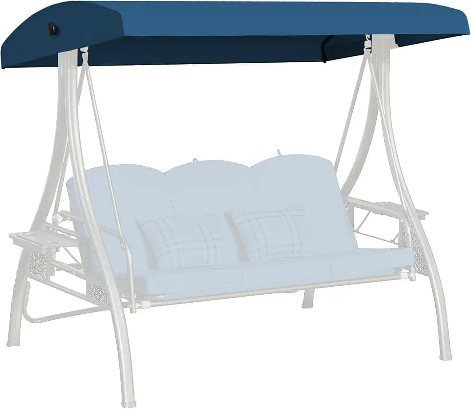 Outdoor Porch Swing Canopy Replacement Cover 76.8x47.2x9.1in