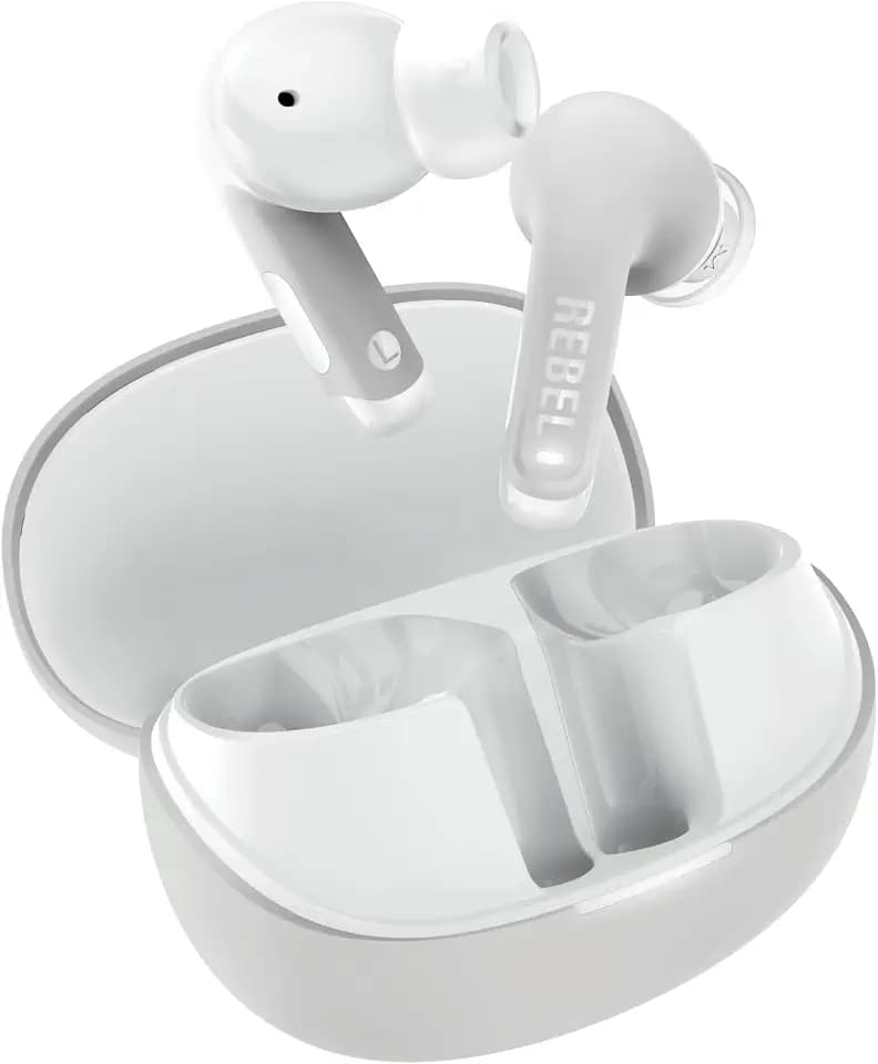 Fresh 'n Rebel Twins Fuse 2 Wireless In-Ear Kopfhörer Noise Cancelling - Klarer Sound - 36h Akku - Bluetooth 6.0-2 Mikrofone zum Telefonieren - Quick Charge - Spritzwassergeschützt (Ice Grey)