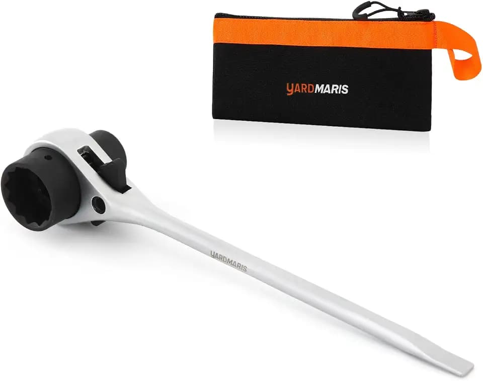 Ratchet Chainsaw Wrench, 13 mm & 19 mm T Bar Wrench for Chainsaw