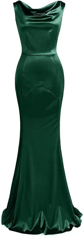 MUXXN Women's 30s Brief Elegant Mermaid Sleeveless Gowns Formal Evening Dress