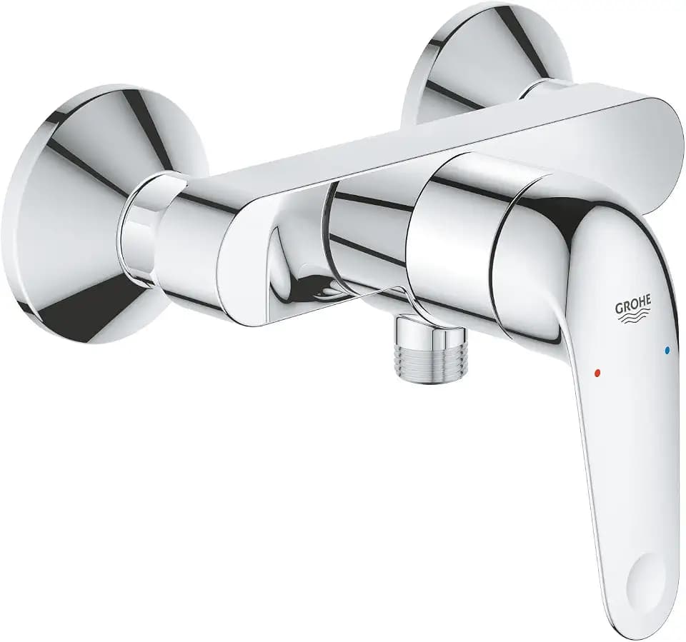GROHE Swift, Duscharmatur Aufputz, mit Werkzeug (Mischbatterie für die Dusche, eigensicher gegen Rückfließen, Brausearmatur mit Metallhebel, langlebige Oberfläche), chrom, 24333001