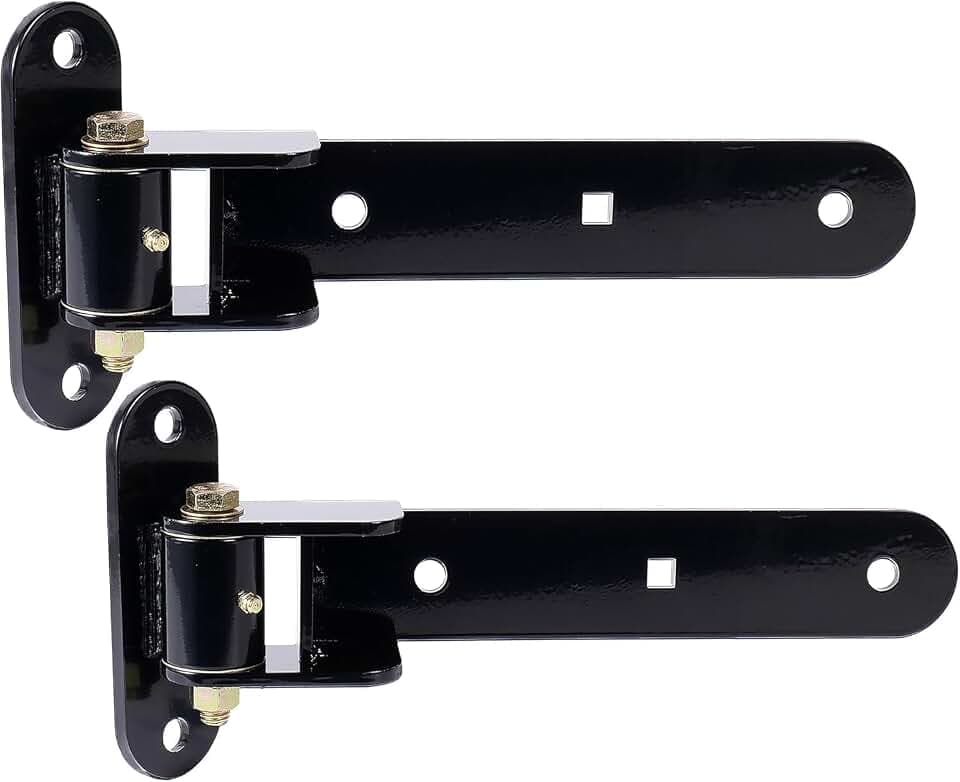 13" Heavy Duty Gate Hinges,900 Lbs Capacity,180° or 90° Smooth Open