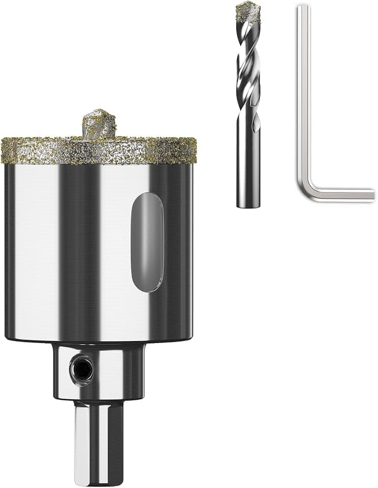 HUHAO 1-1/2 Inch(38mm) Diamond Hole Saw with Pilot Drill Bit