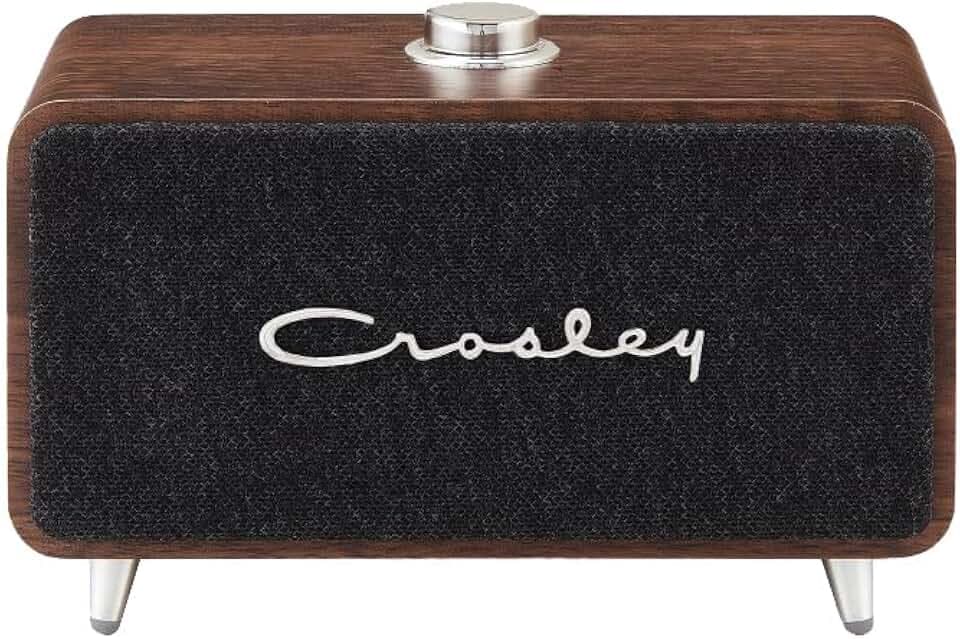 Crosley CR3049A-WA Stanza Portable Bluetooth Speaker, Walnut