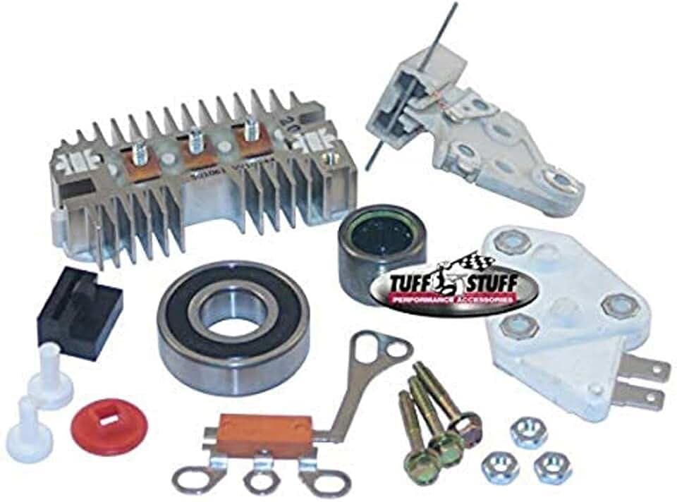 Tuff Stuff Alternator Rebuild Kit, Complete, Bearings Included, GM 10SI, 1-Wire, Kit