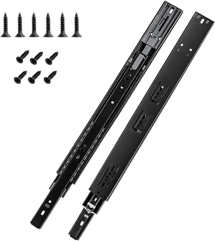 HBL'10 Pairs Soft Close Drawer Slides 22 inch,Full Extension,200Lbs Load