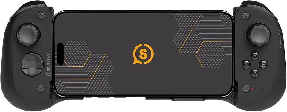 Scuf NOMAD Kabelloser iPhone Controller für Mobiles Gaming – Hintere Paddles – Anti-Drift-Thumbsticks – Bluetooth 5.0 Verbindung – PS Remote, Xbox Game Pass, Apple Arcade, Steam Link – Schwarz