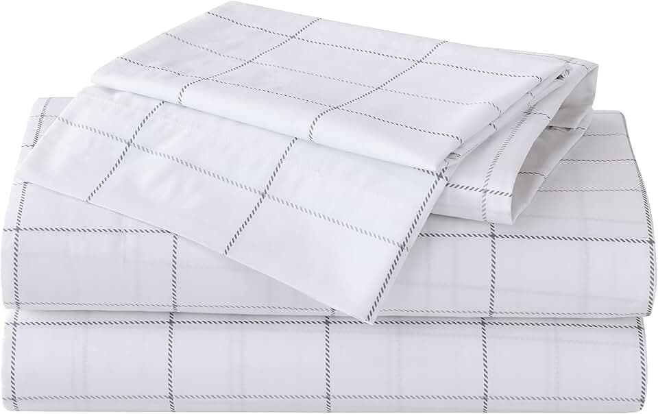 Eddie Bauer - King Size Sheet Set with Fitted Sheet & Pillowcases