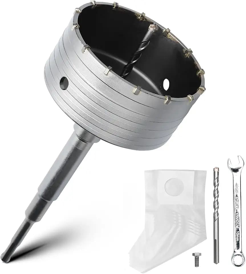 Bohrkrone 125mm Set,SDS Plus Adapter 220mm für Mauerwerk,Beton