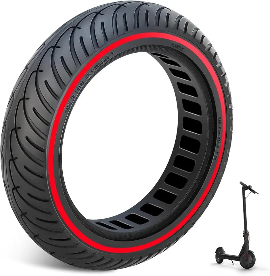 8,5 Zoll E Scooter Solid Reifen, 8.5 x 2.0 Reifen Vollgummi mit Pannensichere, Wartungsfrei & Langlebig, E Scooter Vollgummireifen 8,5 x 2,0 Zoll für Xiaomi Pro 2 1S M365 Pro Mi3, (1 Stück)