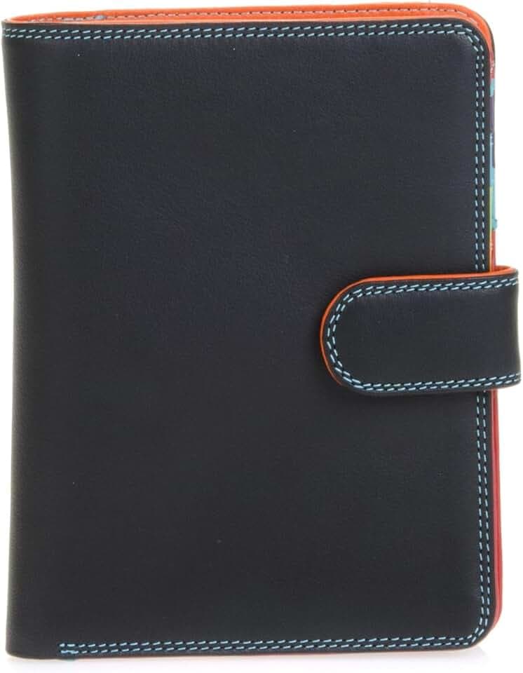 mywalit - Leder Damen Geldbörse - Large Wallet/Zip Purse - 229-4 - Black pace