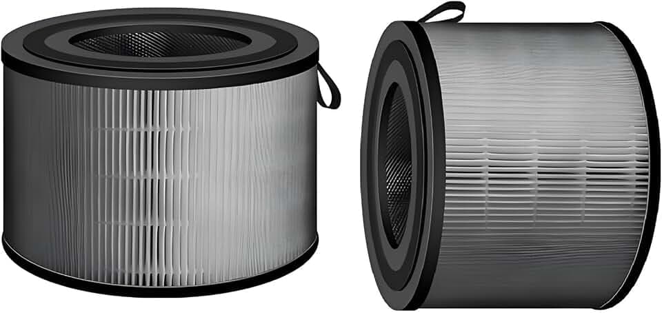2 Stück FY4200 Ersatz-HEPA-Filter, kompatibel mit Philips 4200 Serie AC4220 und AC4221, H13 HEPA-Filter, Aktivkohle und Vorfilter, 360° drehbarer Filter (FY4200/30)