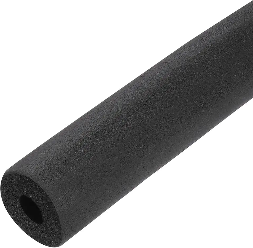 uxcell Foam Tubing for Handle Grip Support, Pipe Insulation, 1/2"(13mm) ID 1 9/16"(39mm) OD 2m Length Black