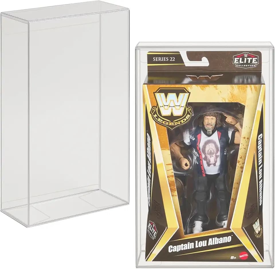 EVORETRO Action Figure Protective Case for WWE Legends Series 22, 10 Pack