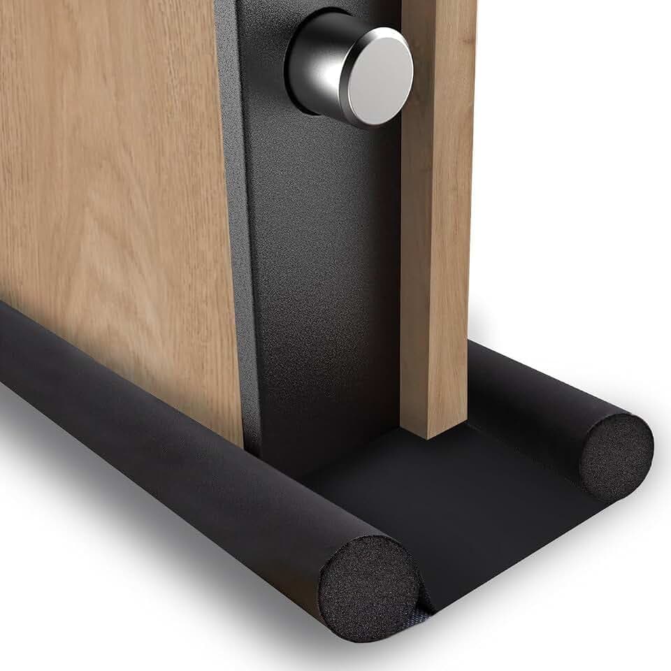 HOUSY Zugluftstopper für Türen mit einer Dicke von bis zu 10 cm – Länge der Wurst 90 cm (für Türen mit einer Dicke von 10 cm)