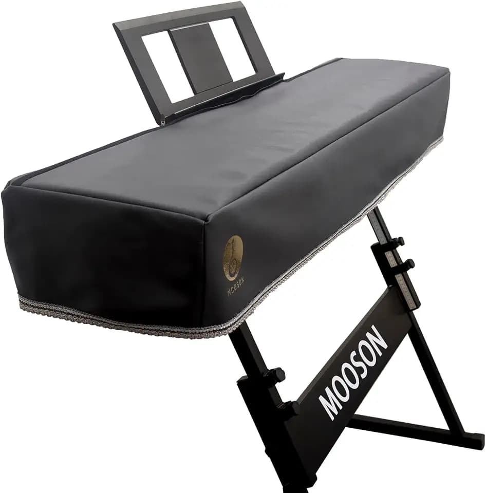 Keyboard Piano Cover Digital Piano Dust Covers Luxury Soft and Premium Surface Thickening Electronic Organ Covering Keyboard Update Encasement (Black)