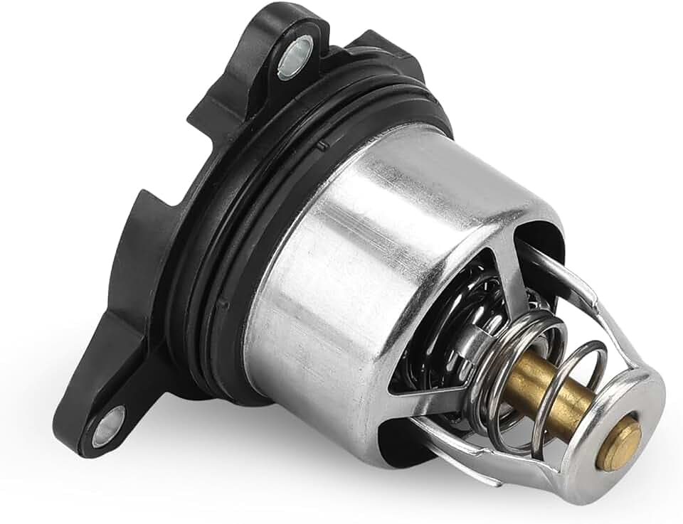 Engine Coolant Thermostat Housing Compatible with 2019-2024 Audi A6 allroad A7 Sportback A8 Quattro Q5 Q74 Q8 RS5 RS5 S4 S5 S6 SQ5 & Porsche Cayenne, Macan, Replacement for TE7367103J, 06M121115K
