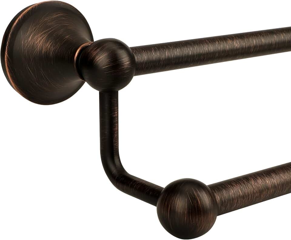 24 inch Double Towel Bar Towel Racks for Bathroom Oil Rubbed Bronze,