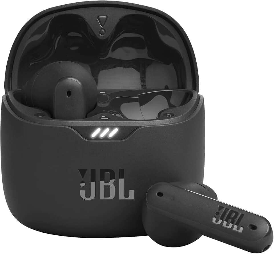 JBL Tune Flex TWS – Wasserdichte, True-Wireless In-Ear-Kopfhörer mit Noise-Cancelling - Schwarz – Mit bis zu 32 h Musikwiedergabe
